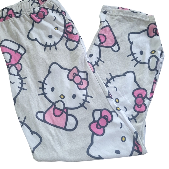 Hello Kitty Pajama Bottoms - Pink and White - Picture 2 of 4